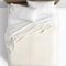DoubleCloth Solid Threshold Quilt Jacquard Design Cream FullQueen Soft And Elegant Bedding Option 2