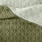 Lightweight FullQueen Reversible Quilt Tonal Green With Diamond Stitching Thread Count Polyester Fi 4