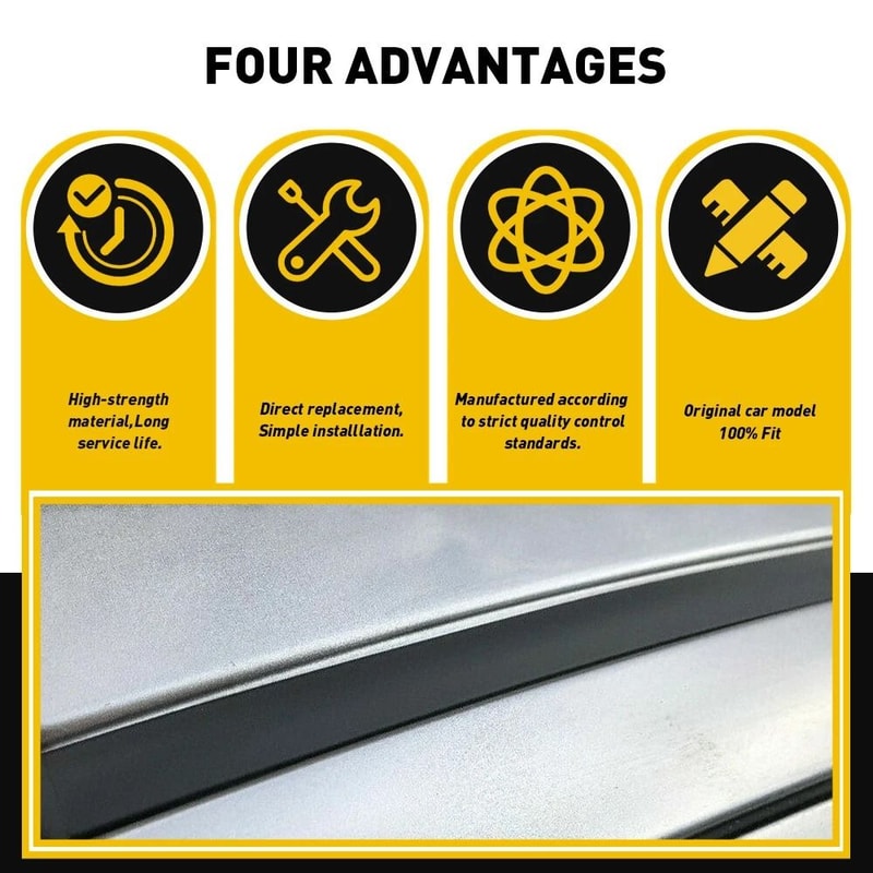 Weatherstrip Roof Drip Molding For Vehicle High Durability Easy Install AntiAging Rubber Material 2