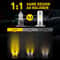 Yellow LED Fog Light Conversion Kit Headlight Bulbs Lamp Waterproof Long Lifespan No Error 1