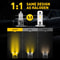 Yellow LED Fog Light Conversion Kit Headlight Bulbs Lamp Waterproof Long Lifespan No Error 1