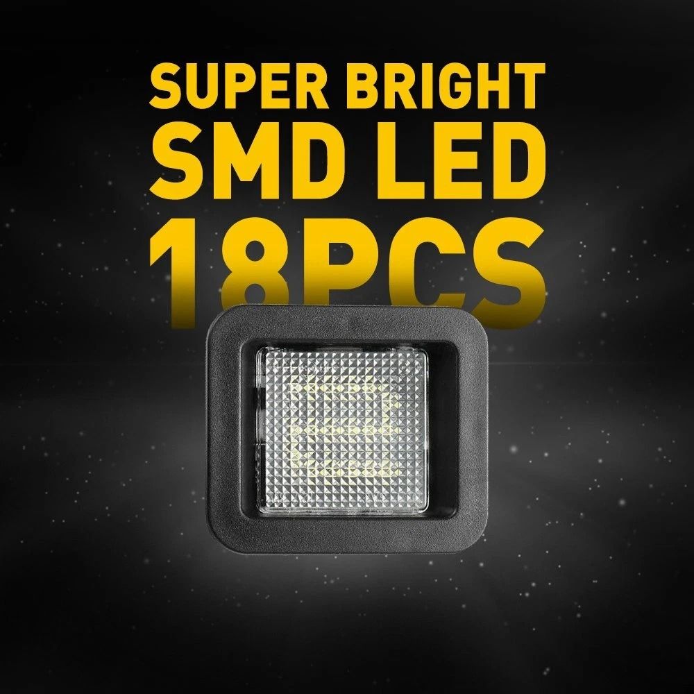 LED Smoke License Plate Light Bulbs Rear Assembly Lamps High Power LEDs Easy Installation 4