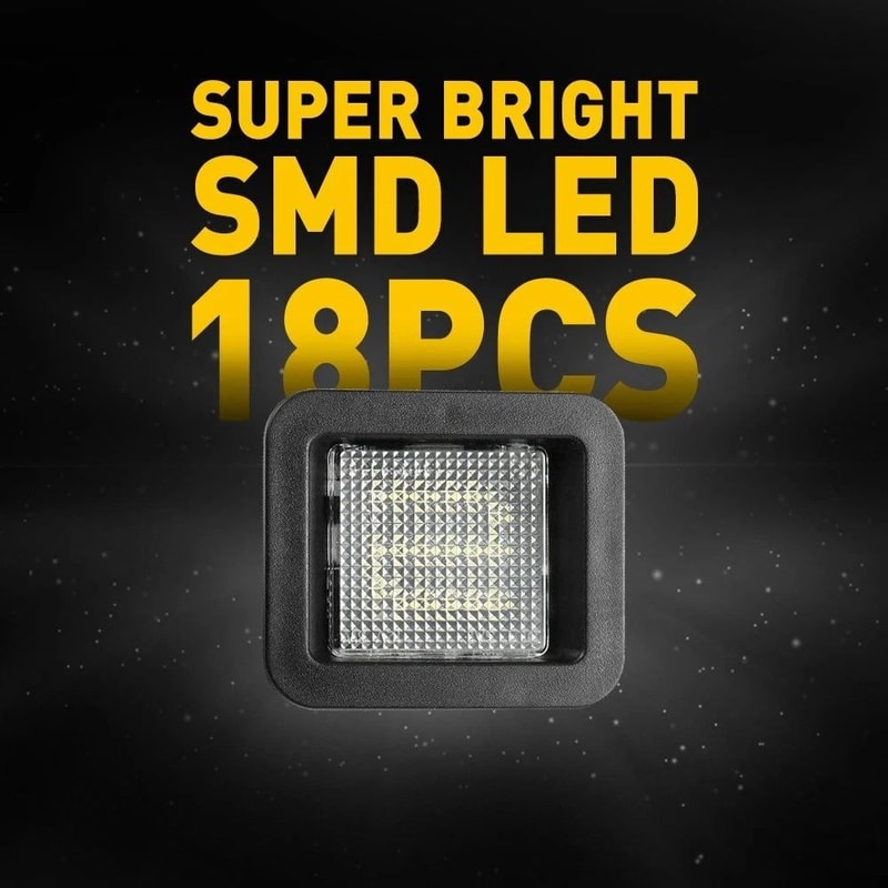 LED Smoke License Plate Light Bulbs Rear Assembly Lamps High Power LEDs Easy Installation 4