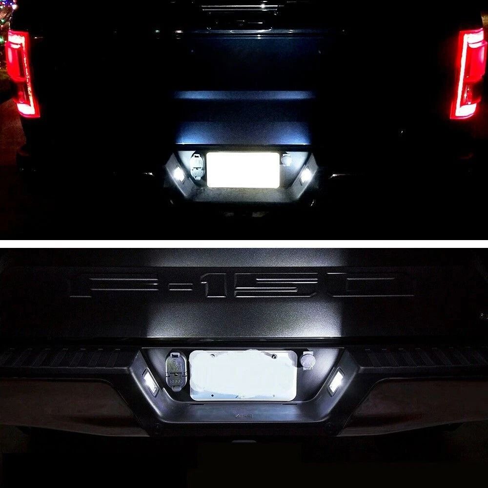 LED Smoke License Plate Light Bulbs Rear Assembly Lamps High Power LEDs Easy Installation 10