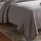 Soft FullQueen Jersey Quilt Heather Gray Cozy Polyester Fill Machine Washable Threshold 1