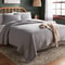 Soft FullQueen Jersey Quilt Heather Gray Cozy Polyester Fill Machine Washable Threshold 4