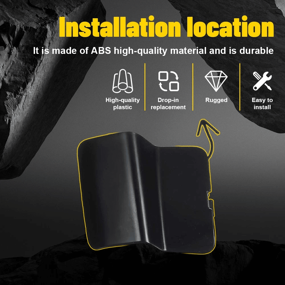 Car Front Bumper Tow Hook Cover Black Towing Eye Cap Durable ABS Tow Cap For Perfect Fit And Aesthe 5