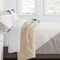 FullQueen Cotton Blend Sateen Duvet Cover And Sham Set IvoryLight Geo Thread Count Cozy And Stylish 2