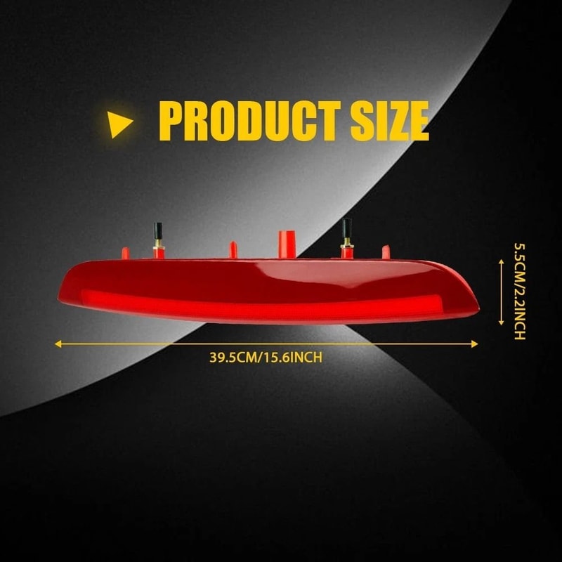 Third Brake Light Lamp High Brightness LED Brake Stop Light Waterproof For Cars 2