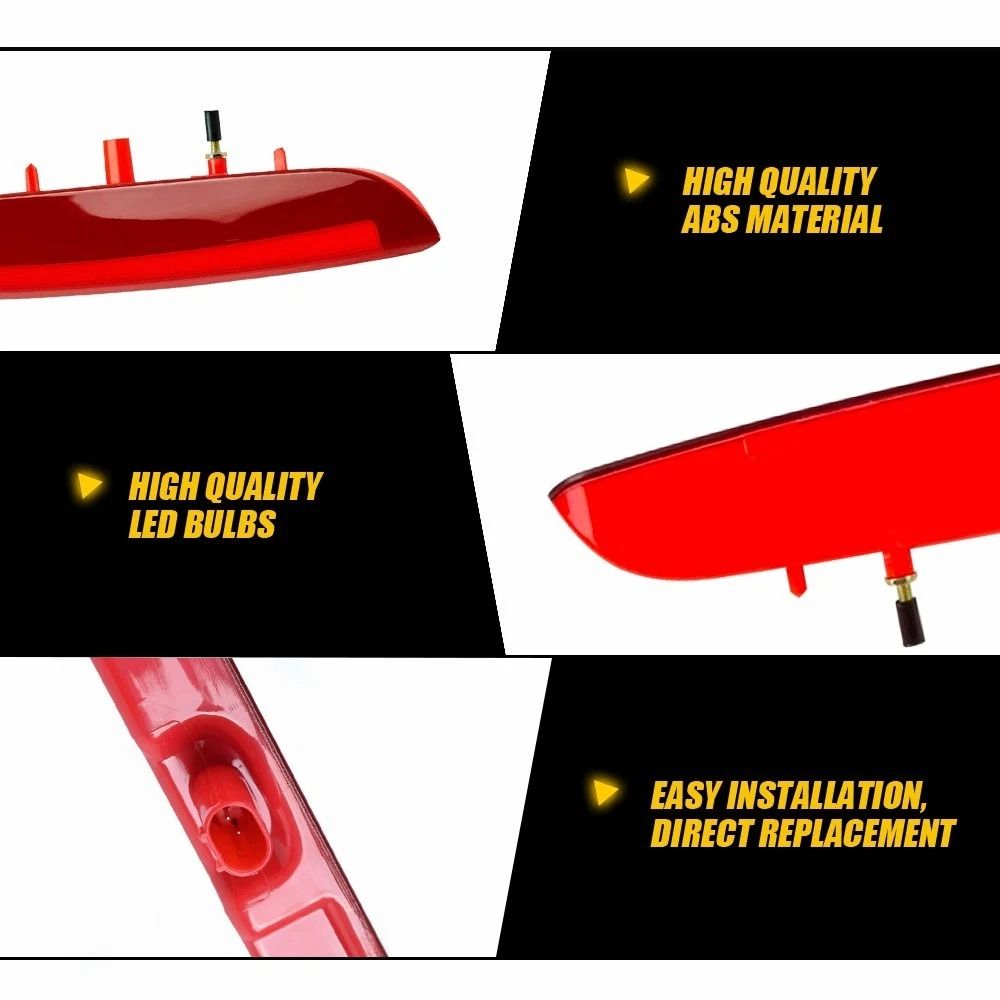 Third Brake Light Lamp High Brightness LED Brake Stop Light Waterproof For Cars 7
