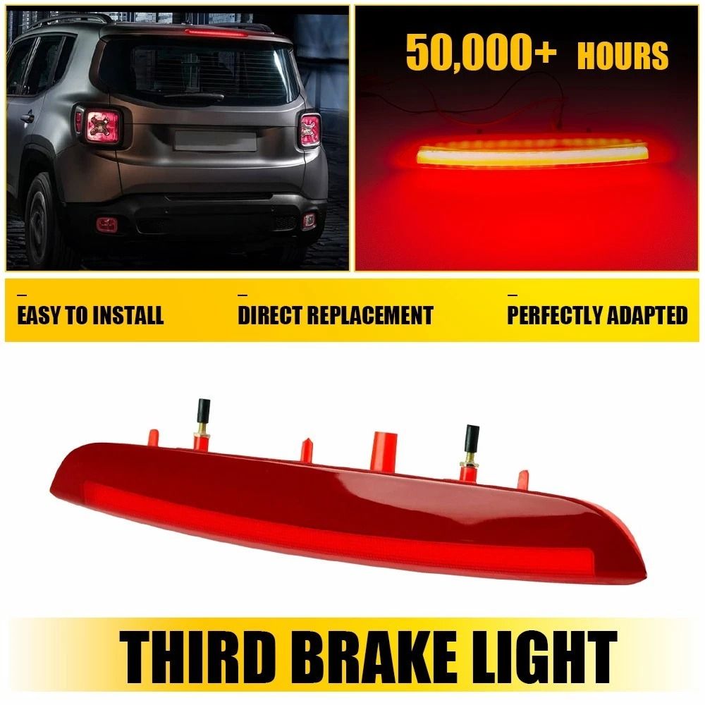 Third Brake Light Lamp High Brightness LED Brake Stop Light Waterproof For Cars 10