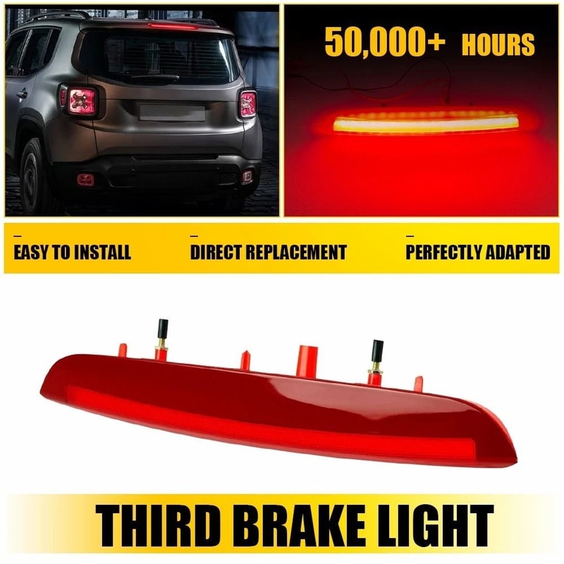Third Brake Light Lamp High Brightness LED Brake Stop Light Waterproof For Cars 10