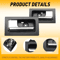 HighQuality Black Chrome Front Rear Left Right Interior Door Handle ABS Material Durable Perfect 5