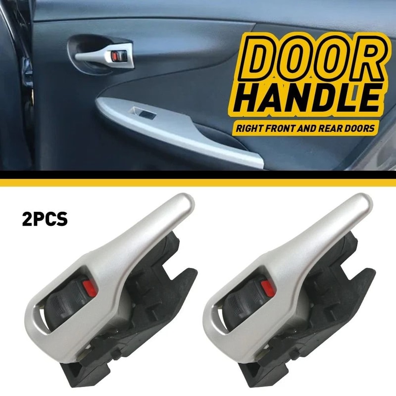 Front Rear LH RH Door Handle HighQuality Plastic Interior Inside Strict Quality Control Durable Fit 10
