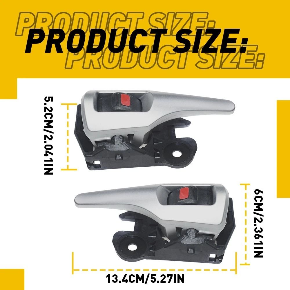 Front Rear LH RH Door Handle HighQuality Plastic Interior Inside Strict Quality Control Durable Fit 4