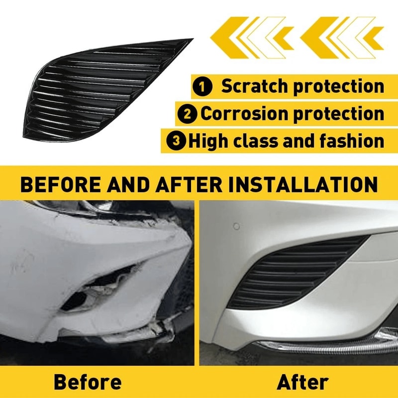Passenger Side Front Bumper Fog Light Cover Right Durable And Protective Easy Installation Perfect 2