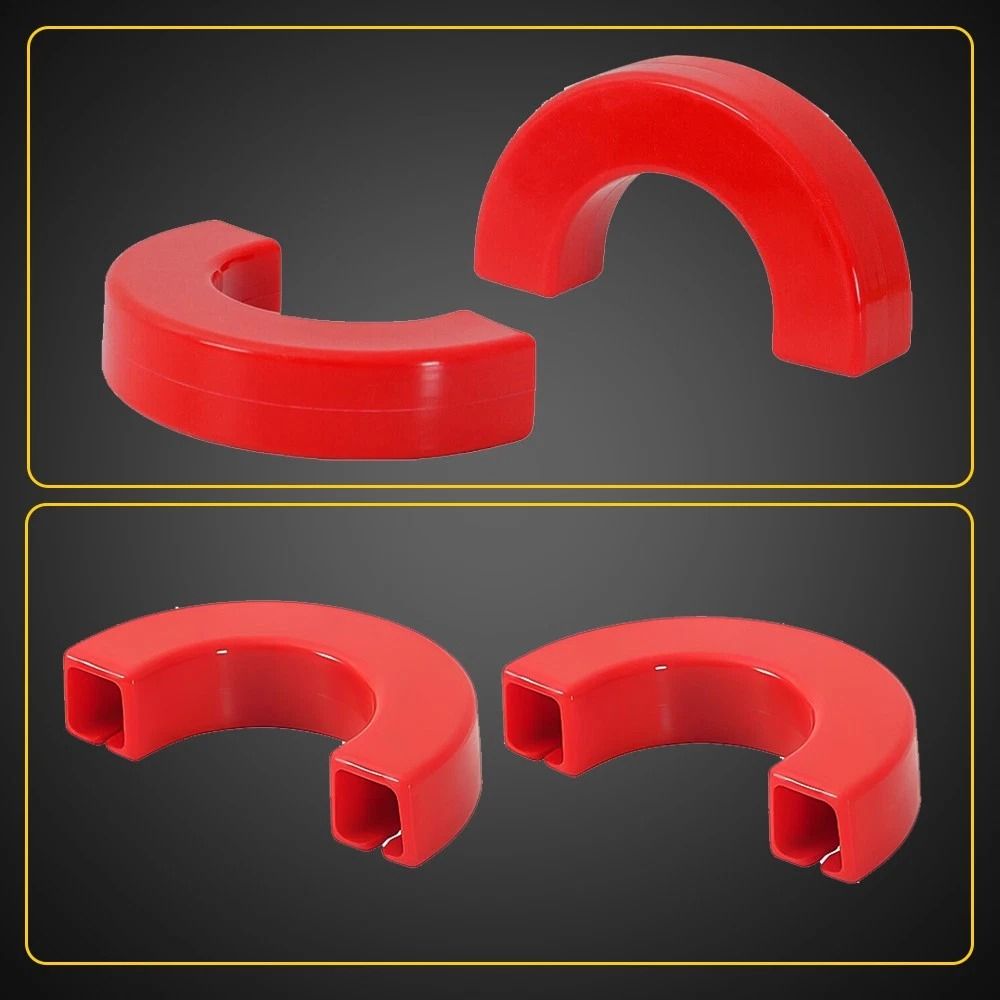 RED Front Bumper Tow Hook Trailer Cover Durable Trim Easy Installation High Durability 2