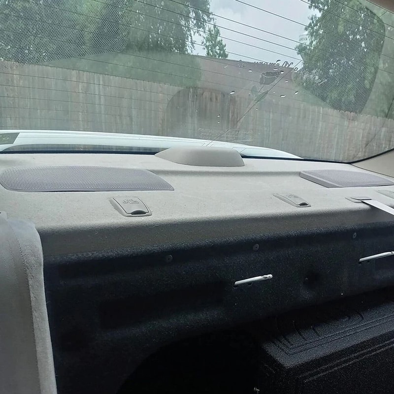 Tan Rear Speaker Grille Covers Set Superior ABS Plastic Stable Performance Simple Installation For 3