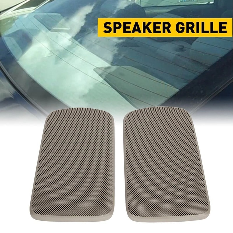 Tan Rear Speaker Grille Covers Set Superior ABS Plastic Stable Performance Simple Installation For 13