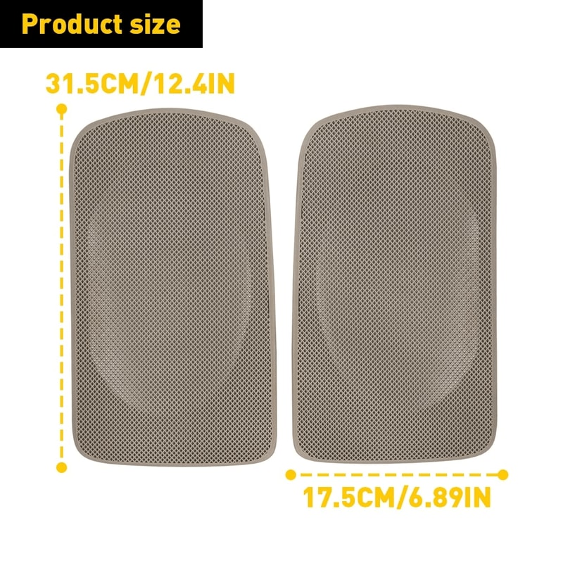 Tan Rear Speaker Grille Covers Set Superior ABS Plastic Stable Performance Simple Installation For 5
