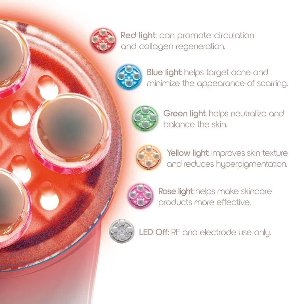 Light Face Corrector Radio Frequency Skin Therapy Device Red Light Blue Light Green Light For Skin 3