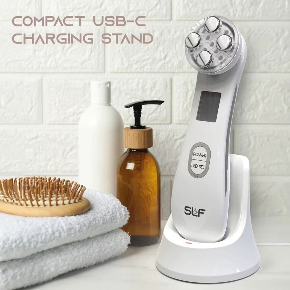 Light Face Corrector Radio Frequency Skin Therapy Device Red Light Blue Light Green Light For Skin 7