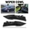 Durable Front Side Windshield Wiper Cowl Extension Cover Trim HighQuality ABS Easy Replacement For 1