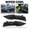 Durable Front Side Windshield Wiper Cowl Extension Cover Trim HighQuality ABS Easy Replacement For 1