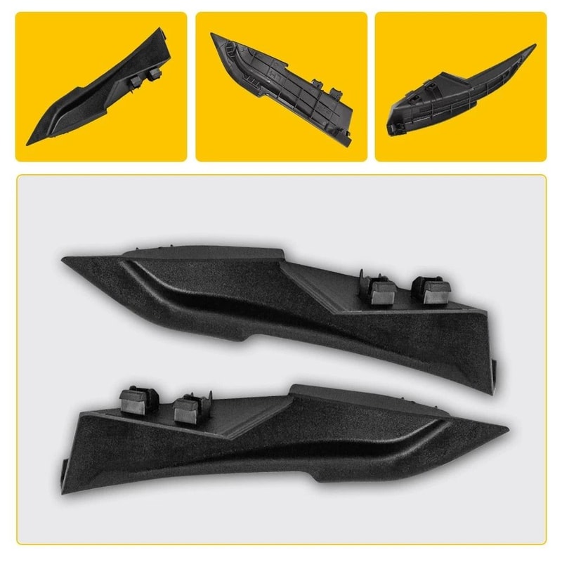Durable Front Side Windshield Wiper Cowl Extension Cover Trim HighQuality ABS Easy Replacement For 5
