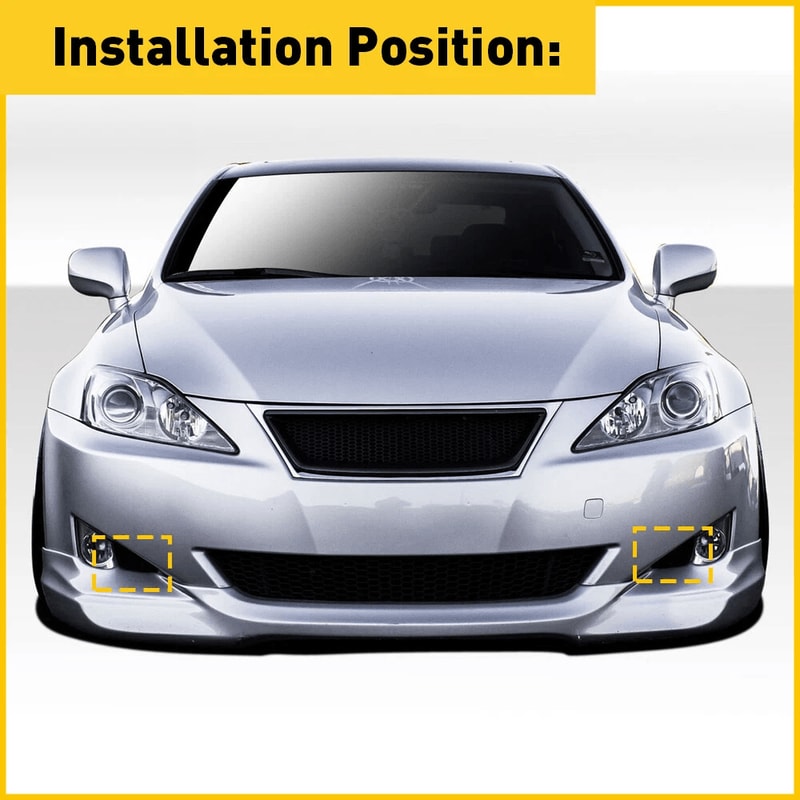Front Fog Light Cover Cap Trim Protect Fog Lamps Durable And Easy Installation Left And Right Side 4