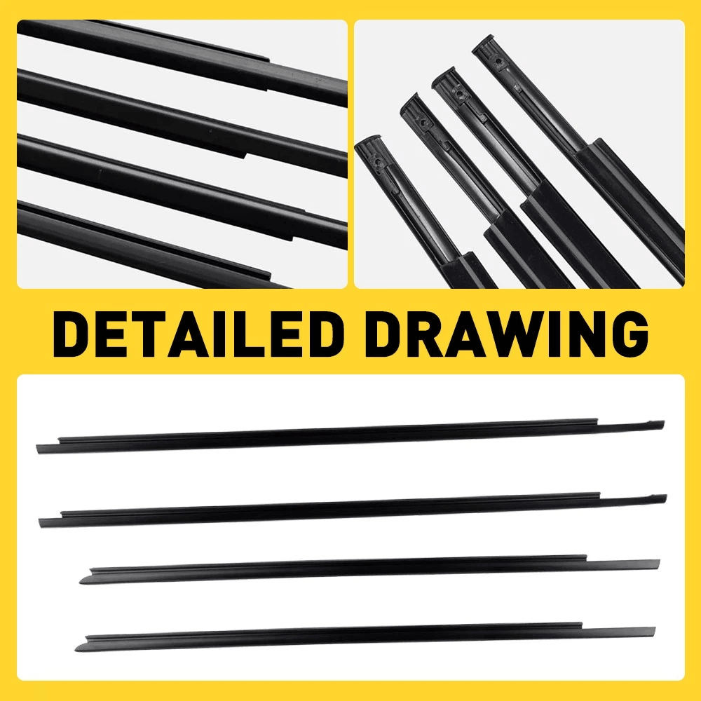 Moulding Trim Belt Weatherstrip Window Rubber Seal Waterproof Noise Reduction Durable HighQuality A 6