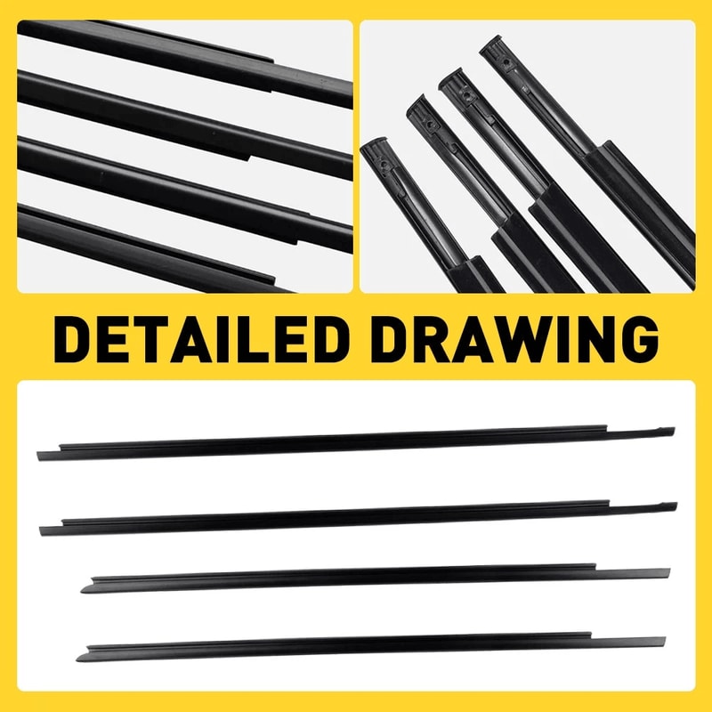 Moulding Trim Belt Weatherstrip Window Rubber Seal Waterproof Noise Reduction Durable HighQuality A 6