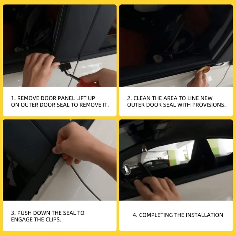 Moulding Trim Belt Weatherstrip Window Rubber Seal Waterproof Noise Reduction Durable HighQuality A 7