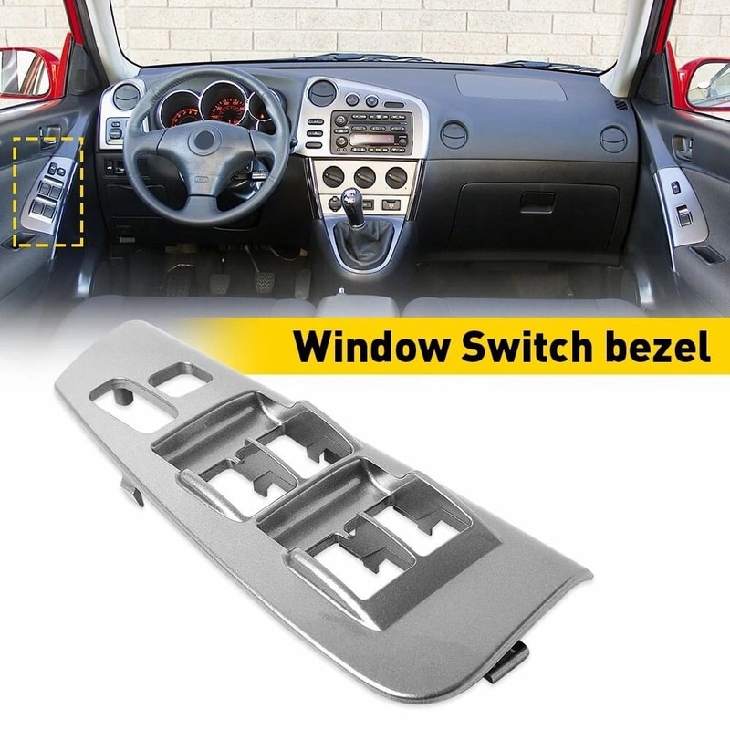 Car Driver Master Power Window Switch Bezel Scratch Protection Durable ABS Easy Installation High F 6