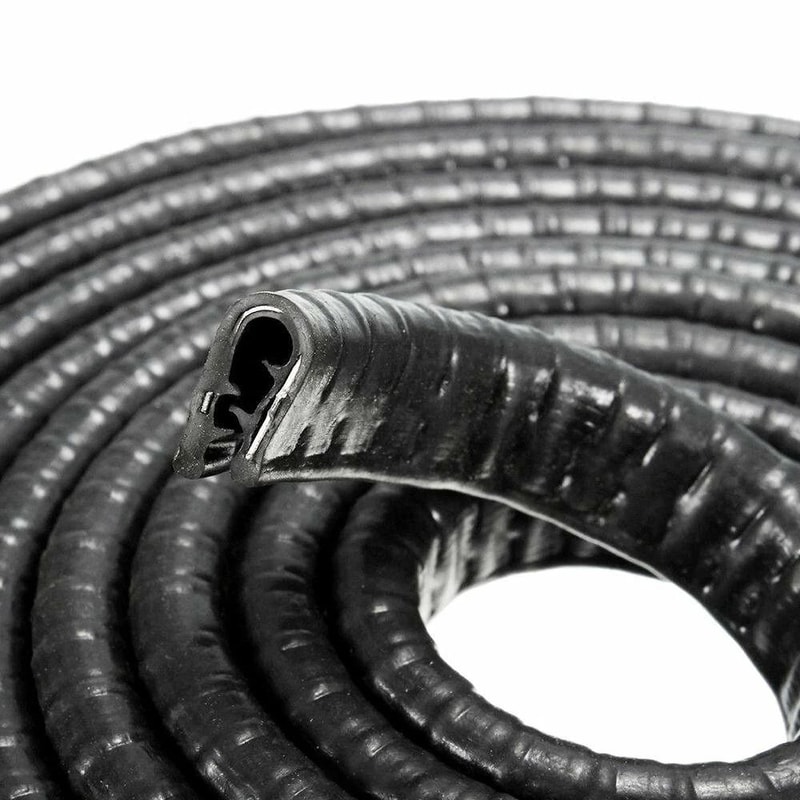 Black Rubber U Shape Seal Guard Car Door Edge Protector Trim Molding For Auto Easy Install No Pain 4