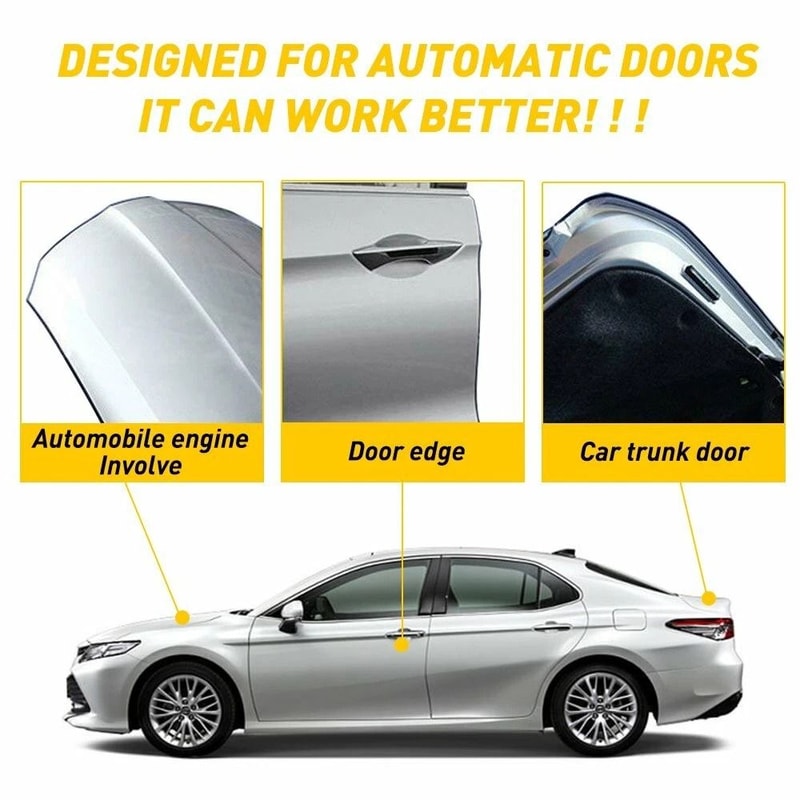 Black Rubber U Shape Seal Guard Car Door Edge Protector Trim Molding For Auto Easy Install No Pain 9