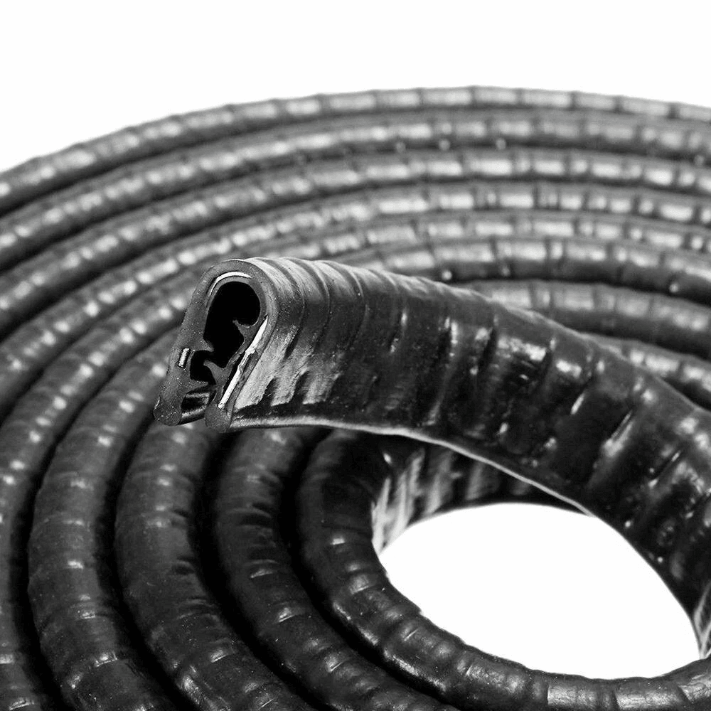 Black Rubber U Shape Seal Guard Car Door Edge Protector Trim Molding For Auto Easy Install No Pain 5