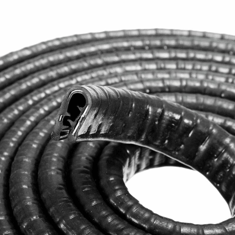 Black Rubber U Shape Seal Guard Car Door Edge Protector Trim Molding For Auto Easy Install No Pain 5