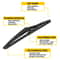 Quality Rear Wiper Arm Blade High Strength Spring Perfect Fit LongLasting Smooth Operation For Saf 7