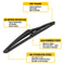 Quality Rear Wiper Arm Blade High Strength Spring Perfect Fit LongLasting Smooth Operation For Saf 7