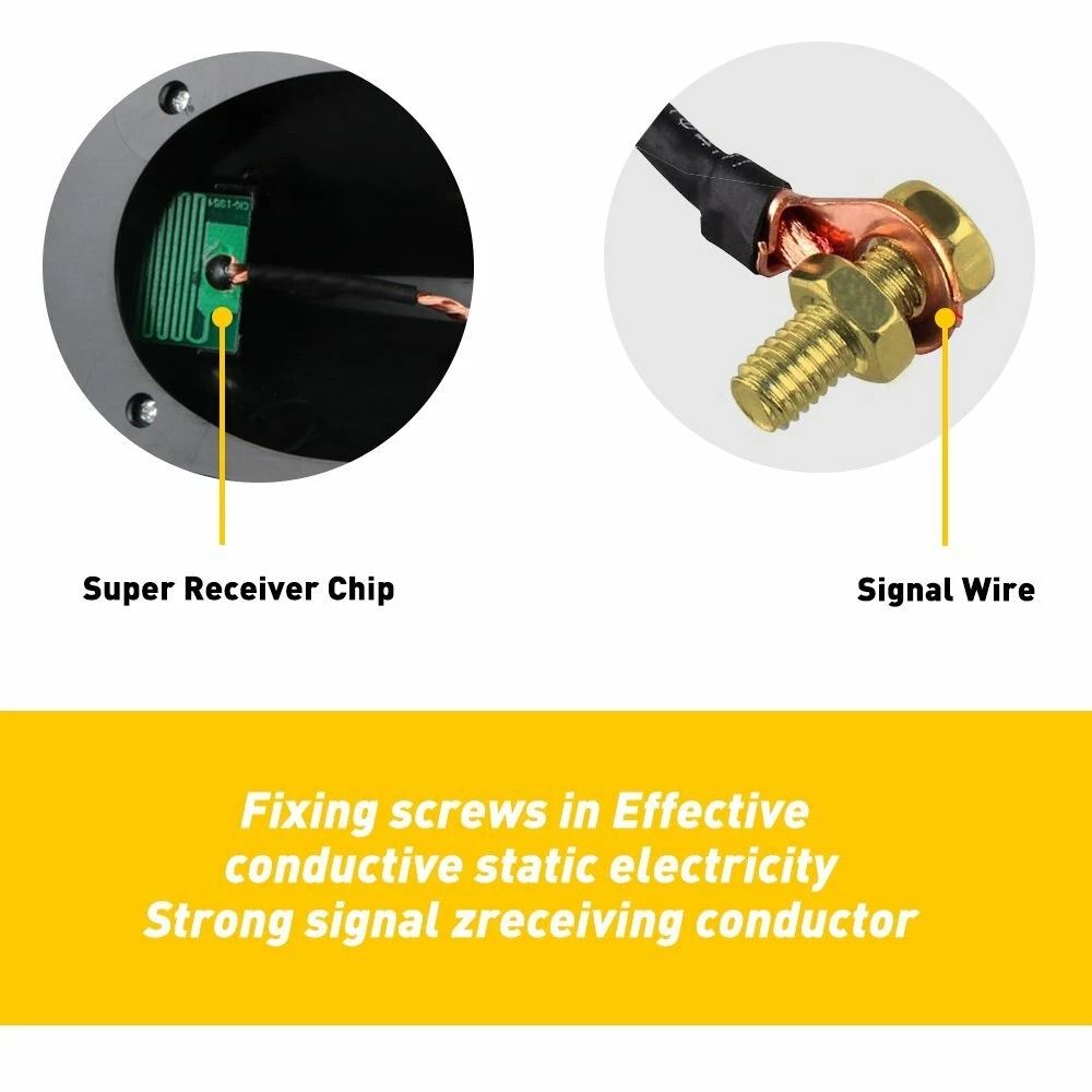 Shark Fin Roof Antenna Black FMAM Radio Signal Decor Universal Car Trim 5