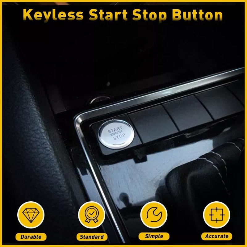 Durable New Car Engine Start Stop Push Switch Button Stable Performance Direct Fit 3