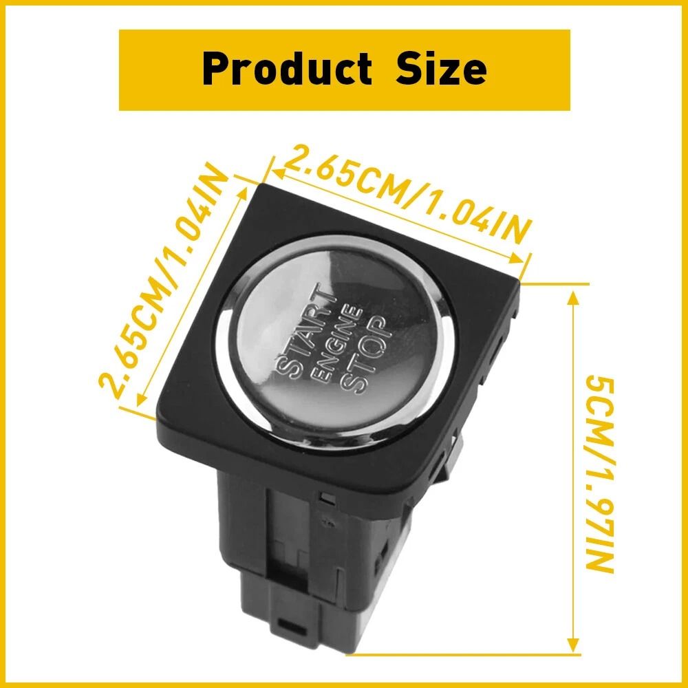 Durable New Car Engine Start Stop Push Switch Button Stable Performance Direct Fit 5