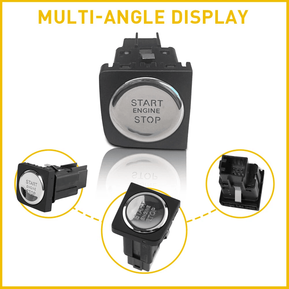 Durable New Car Engine Start Stop Push Switch Button Stable Performance Direct Fit 6