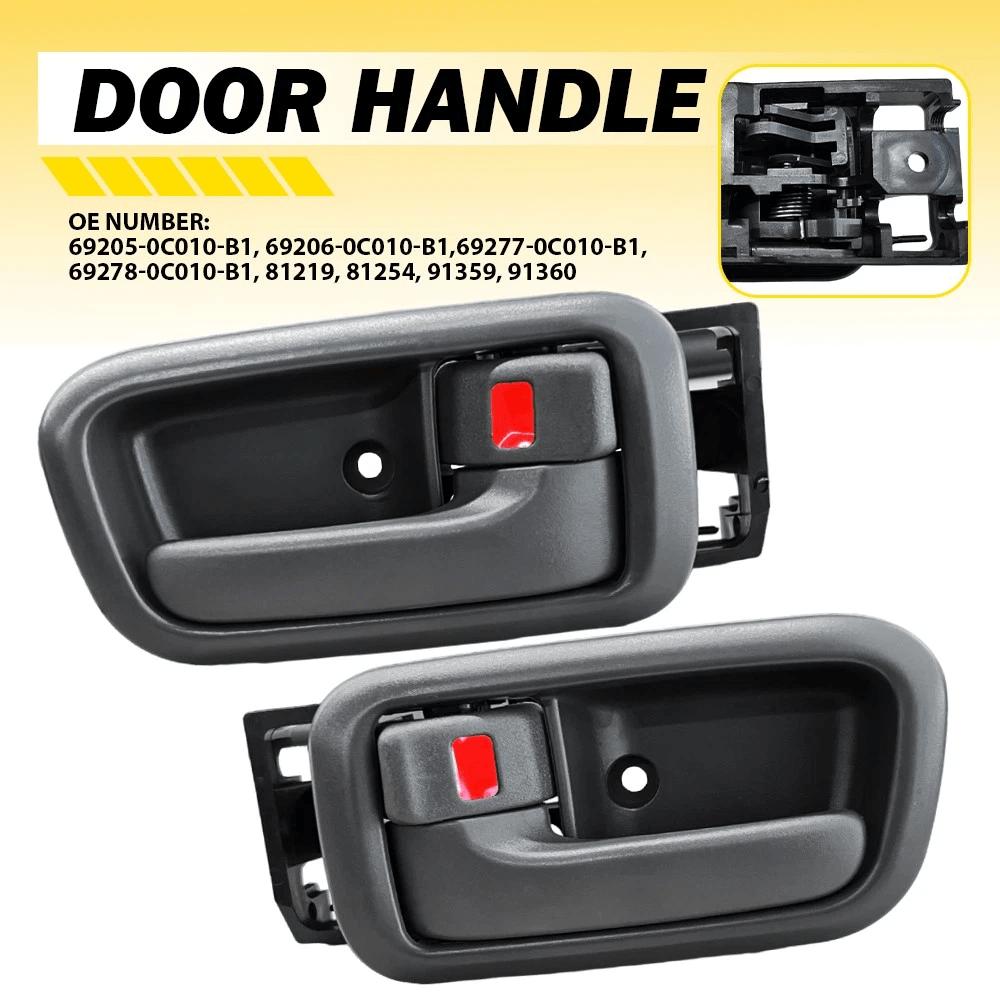 Durable Gray Interior Door Handle Bezel Front Left Right Easy Installation HighQuality Replacement