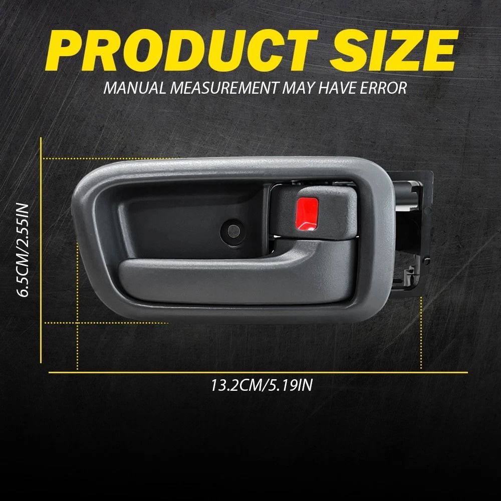 Durable Gray Interior Door Handle Bezel Front Left Right Easy Installation HighQuality Replacement