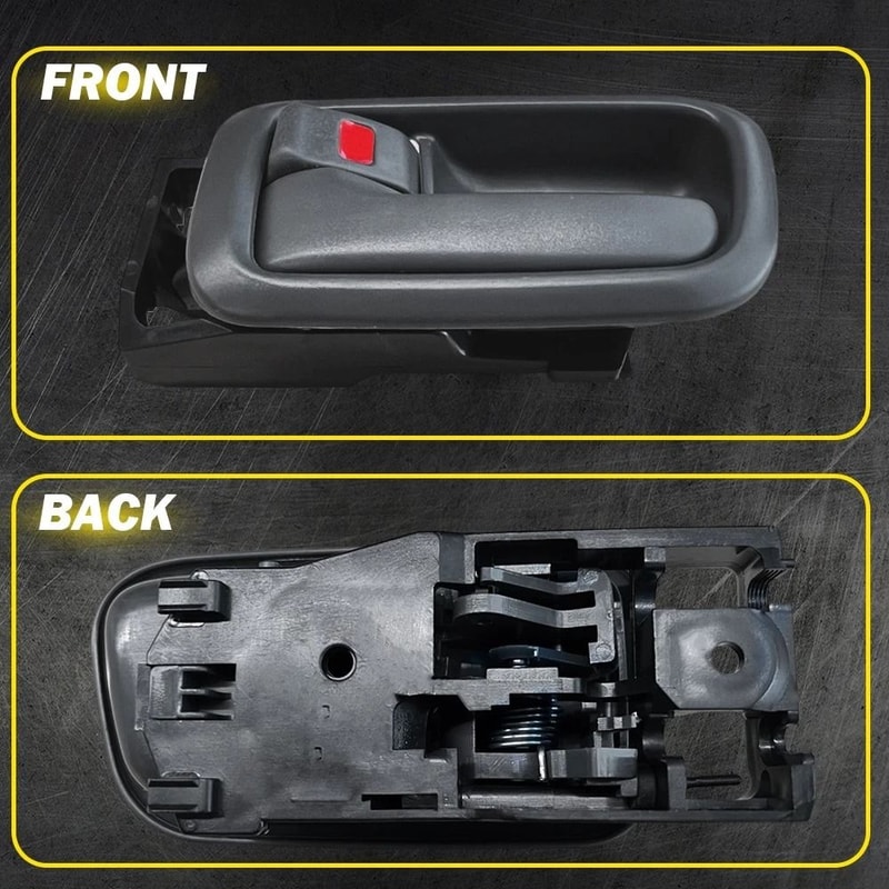 Durable Gray Interior Door Handle Bezel Front Left Right Easy Installation HighQuality Replacement