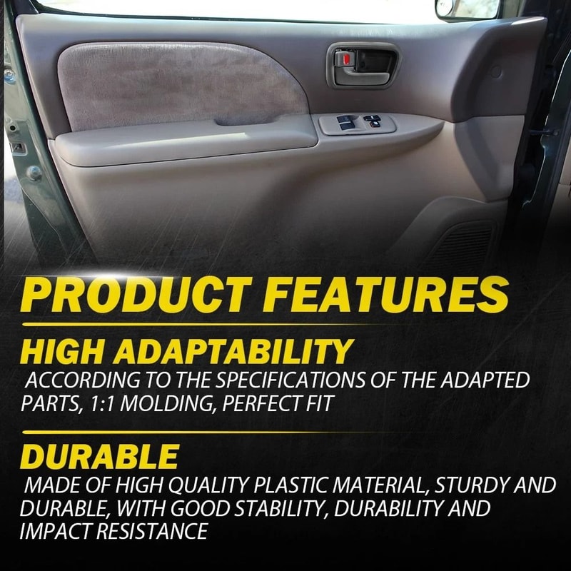 Durable Gray Interior Door Handle Bezel Front Left Right Easy Installation HighQuality Replacement