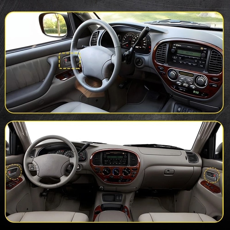 Durable Gray Interior Door Handle Bezel Front Left Right Easy Installation HighQuality Replacement