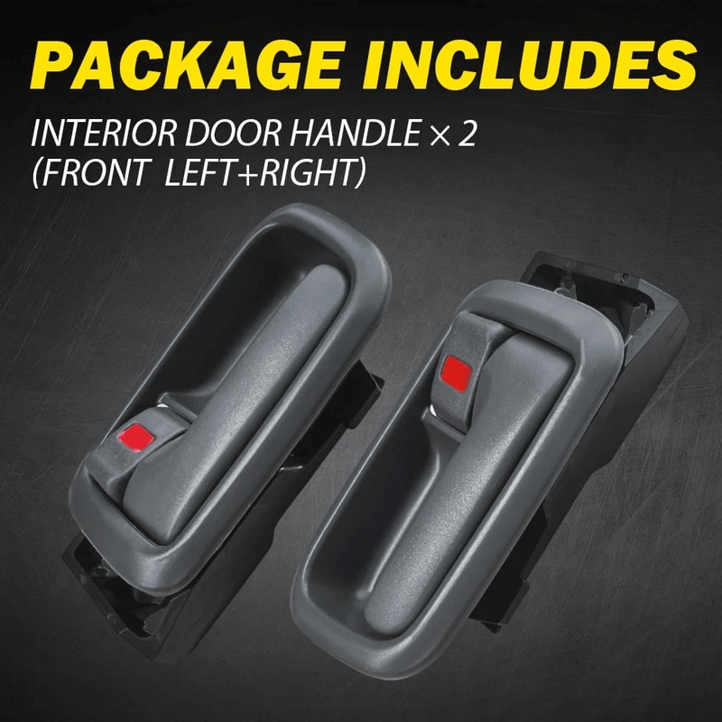 Durable Gray Interior Door Handle Bezel Front Left Right Easy Installation HighQuality Replacement